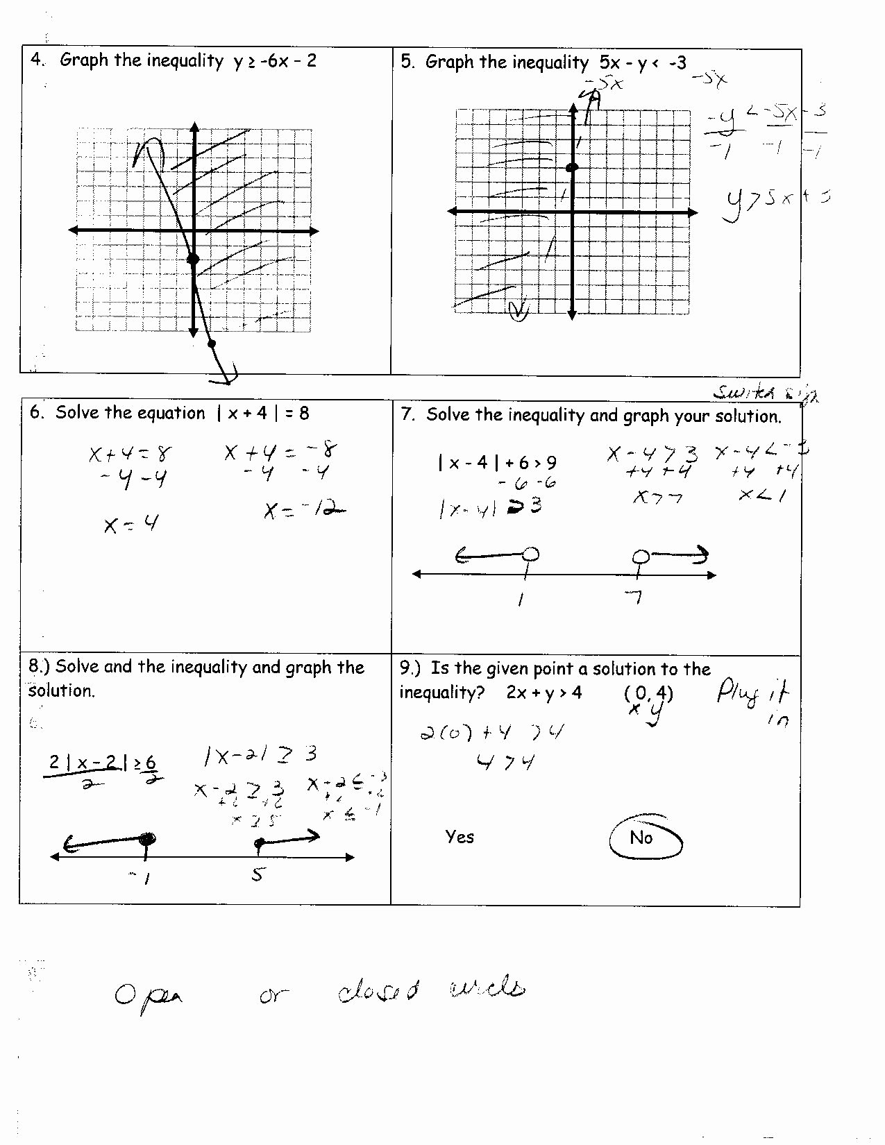 review worksheet solving systems of equations