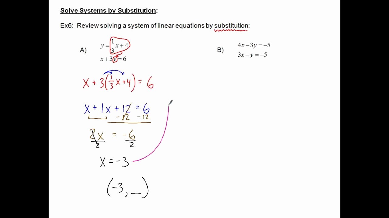 50 Systems Of Equations Review Worksheet