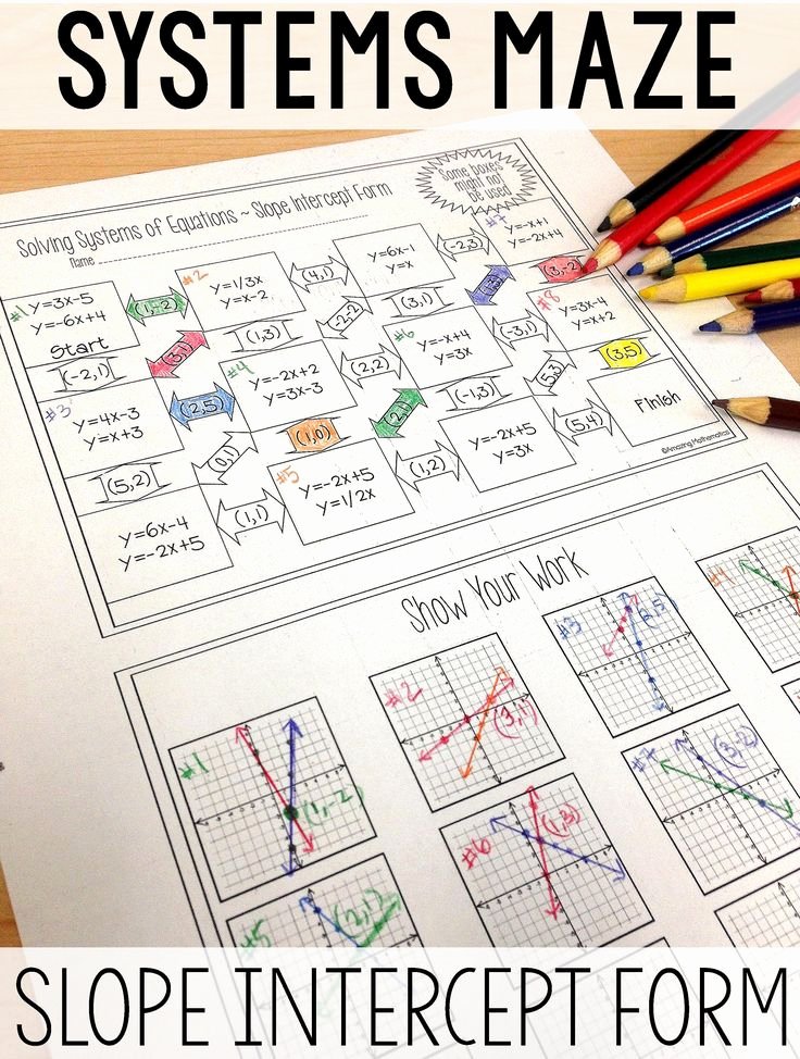 Systems Of Equations Review Worksheet