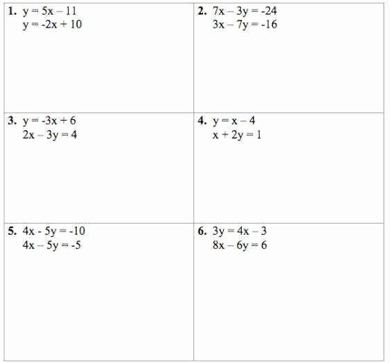 50 Systems Of Equations Worksheet 