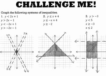 Systems Of Inequalities Worksheet Lovely Systems Of Inequalities Graphing Worksheet by Bill Bihn
