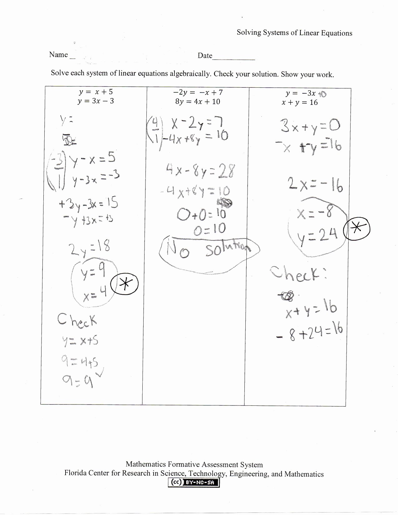 50 Systems Of Linear Inequalities Worksheet
