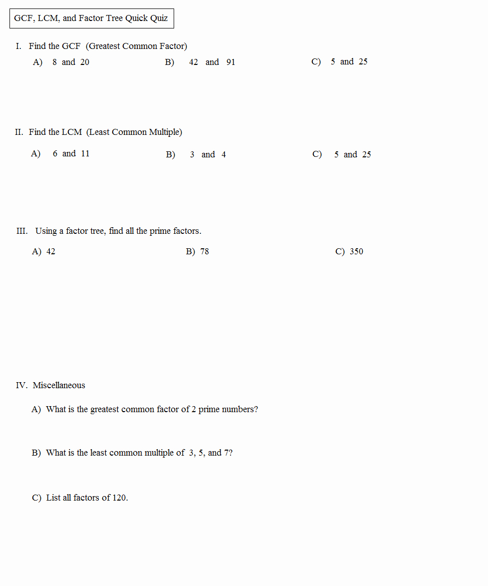 Temple Grandin Movie Worksheet Lovely Printables Of Lcm and Gcf Problems Geo Kids