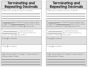 Terminating and Repeating Decimals Worksheet Best Of Terminating and Repeating Decimals Worksheets and Partner