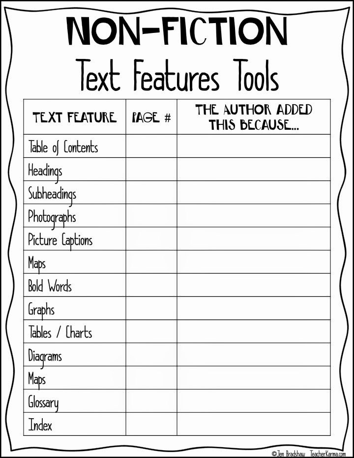 Text Features Worksheet 2nd Grade Best Of 14 Best Of Text Features Worksheet 5th Grade
