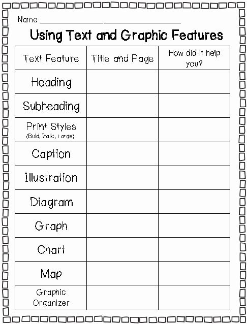 Text Features Worksheet 2nd Grade Luxury 1000 Images About Teaching Text &amp; Graphic Features On
