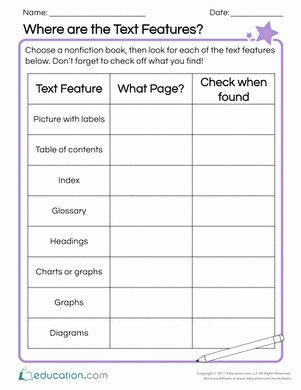 Text Features Worksheet 2nd Grade Luxury Map Reading Worksheet