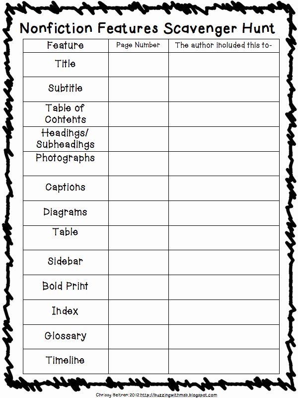 Text Features Worksheet 3rd Grade Elegant 3 6 Free Resources Nonfiction Features Freebies