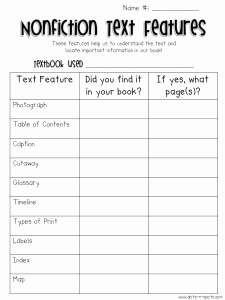 Text Features Worksheet 3rd Grade Unique Nonfiction Text Features and Getting Wrapped Up In A Great