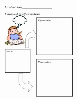 Text to Self Connections Worksheet New Text to Self Connections Worksheet by Christy Owens