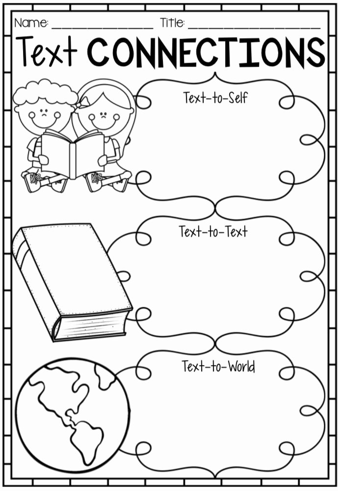 Text to Self Connections Worksheet Unique Reading Text Connection Worksheets Posters &amp; Bookmarks