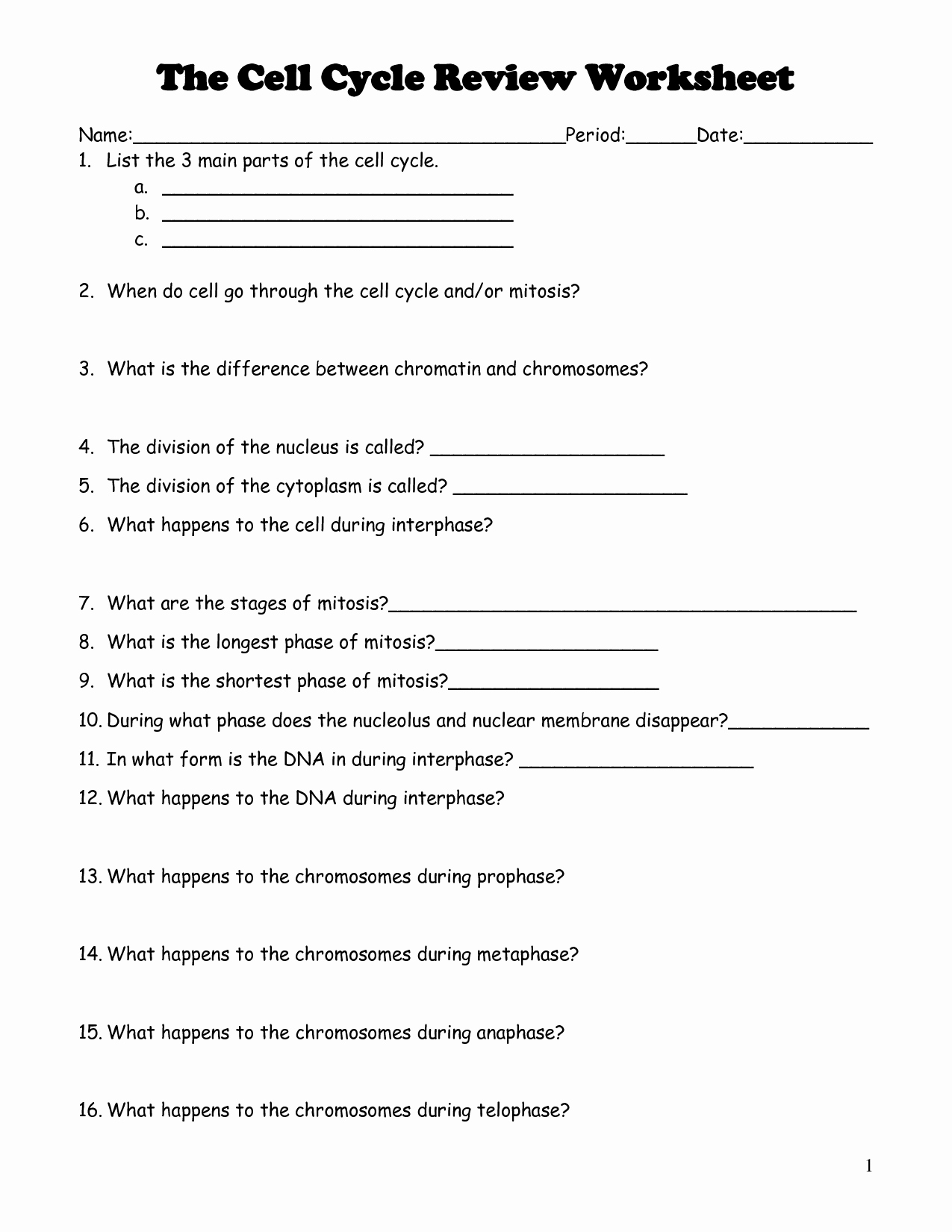 The Cell Cycle Worksheet Answers Inspirational 18 Best Of Cell Cycle Review Worksheet Answers
