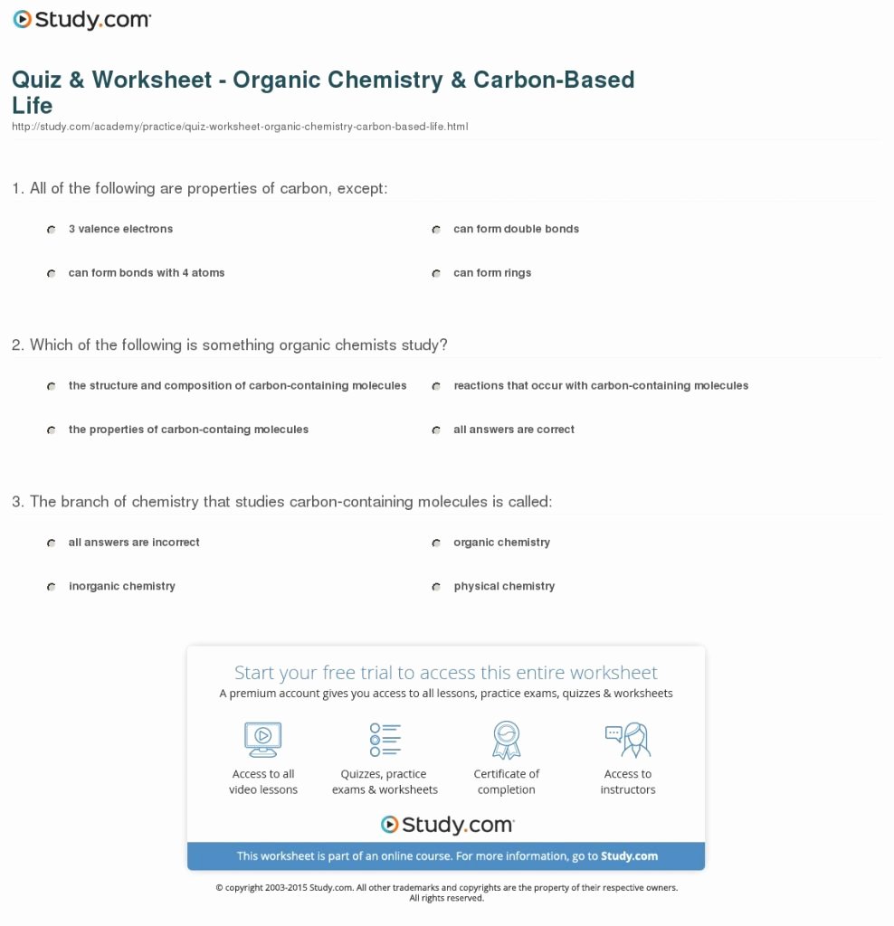 The Chemistry Of Life Worksheet Fresh Chemistry Life Worksheet Answers Math Worksheets the
