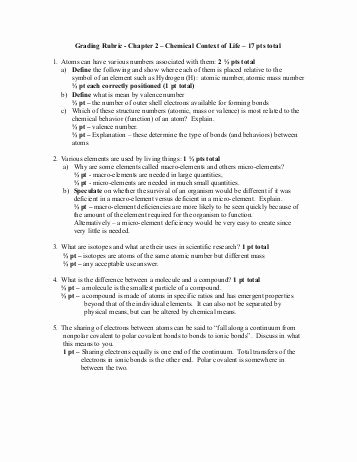 The Chemistry Of Life Worksheet Unique 25 Awesome Chapter 2 the Chemistry Life Worksheet