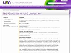 The Constitutional Convention Worksheet Luxury Constitutional Convention Of 1787 Lesson Plans