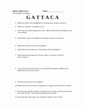 The Core Movie Worksheet Answers New the Future Of Genetics Gattaca the Movie 7th 8th Grade