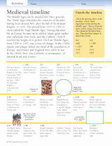 The Dark Ages Video Worksheet Inspirational Activities Me Val Timeline Teachervision