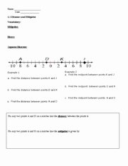 The Distance formula Worksheet Answers Best Of the Midpoint formula Worksheet with Answer A X 2 J 1 1 R