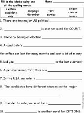 The Electoral Process Worksheet Answers Lovely Election Worksheets and Activities Enchantedlearning