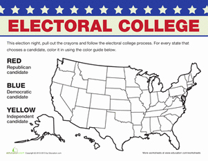 The Electoral Process Worksheet Answers Lovely Electoral College Map Worksheet