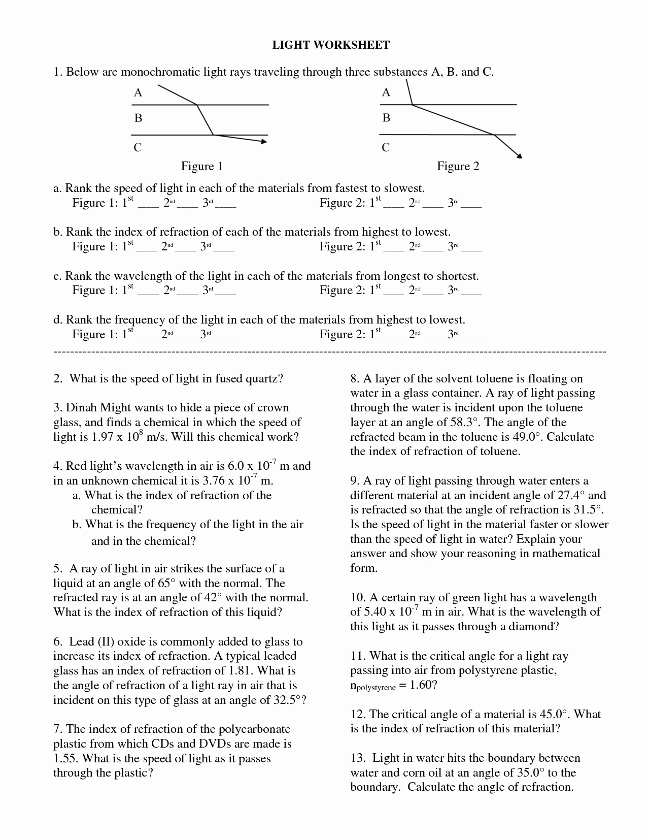 50 The Electromagnetic Spectrum Worksheet Answers