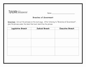 The Executive Branch Worksheet Best Of Branches Of Government 4th 5th Grade Worksheet