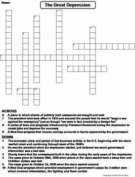 The Great Depression Worksheet Beautiful the Great Depression Worksheets the Best Worksheets Image