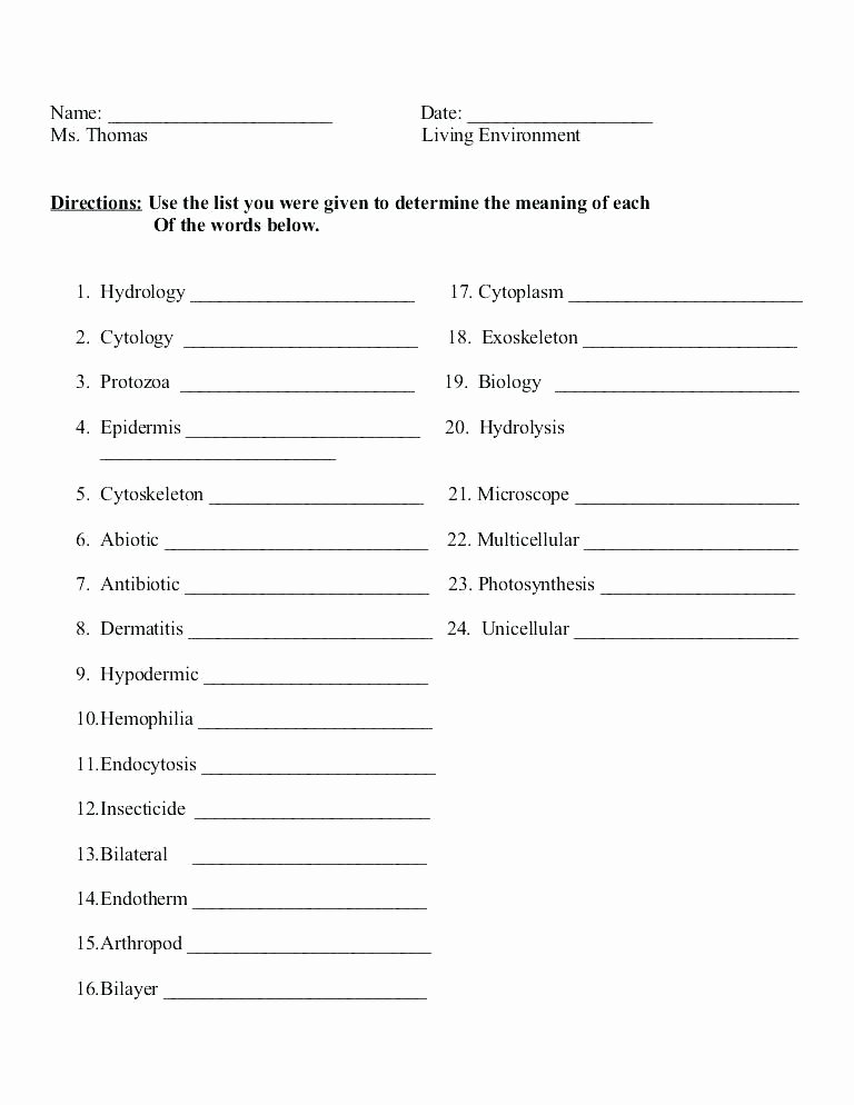 The Language Of Science Worksheet Inspirational Prefix and Suffix Worksheets with Answers