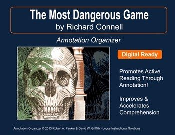 The Most Dangerous Game Worksheet Inspirational &quot;most Dangerous Game&quot; by Richard Connell Annotation