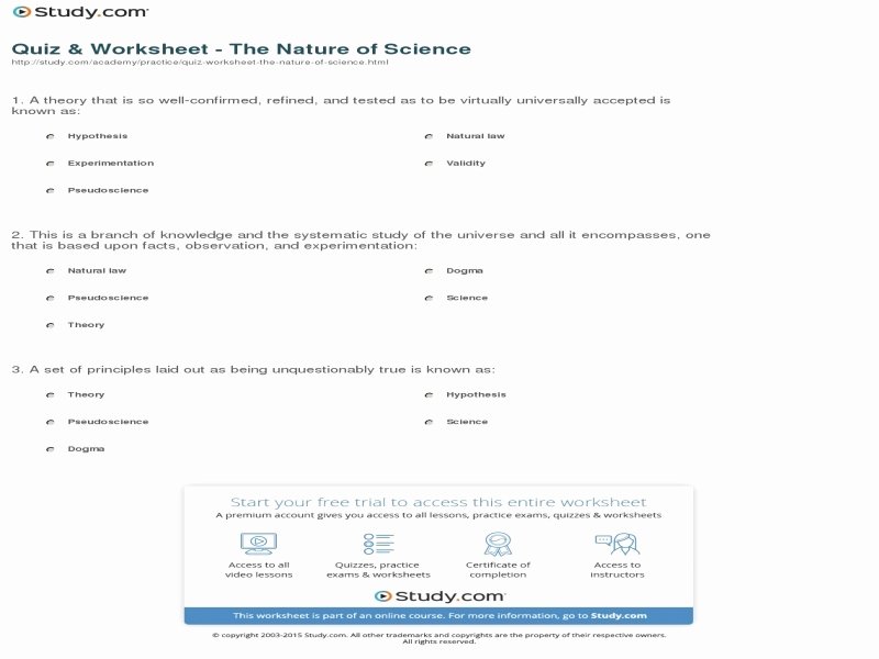 The Nature Of Science Worksheet Luxury the Nature Science Worksheet Free Printable Worksheets