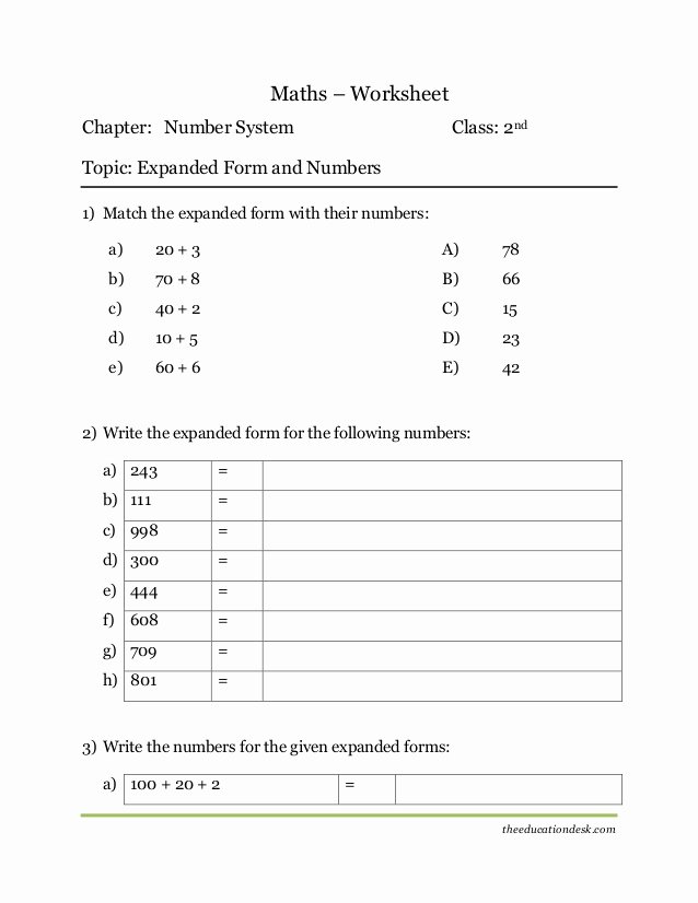 The Number System Worksheet Best Of Maths Number System Worksheet Cbse Grade Ii