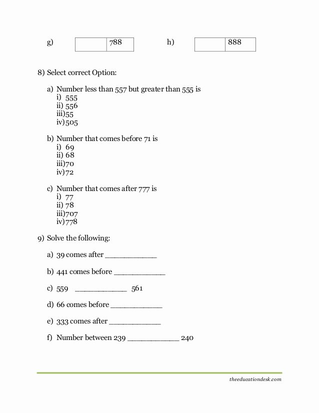 The Number System Worksheet Lovely Maths Number System Worksheet Cbse Grade Ii