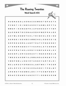 The Roaring Twenties Worksheet Lovely This History Word Search Puzzle Focuses On Worldwari