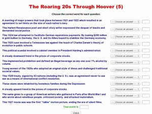 The Roaring Twenties Worksheet New the Roaring 20s Through Hoover 5 9th 12th Grade