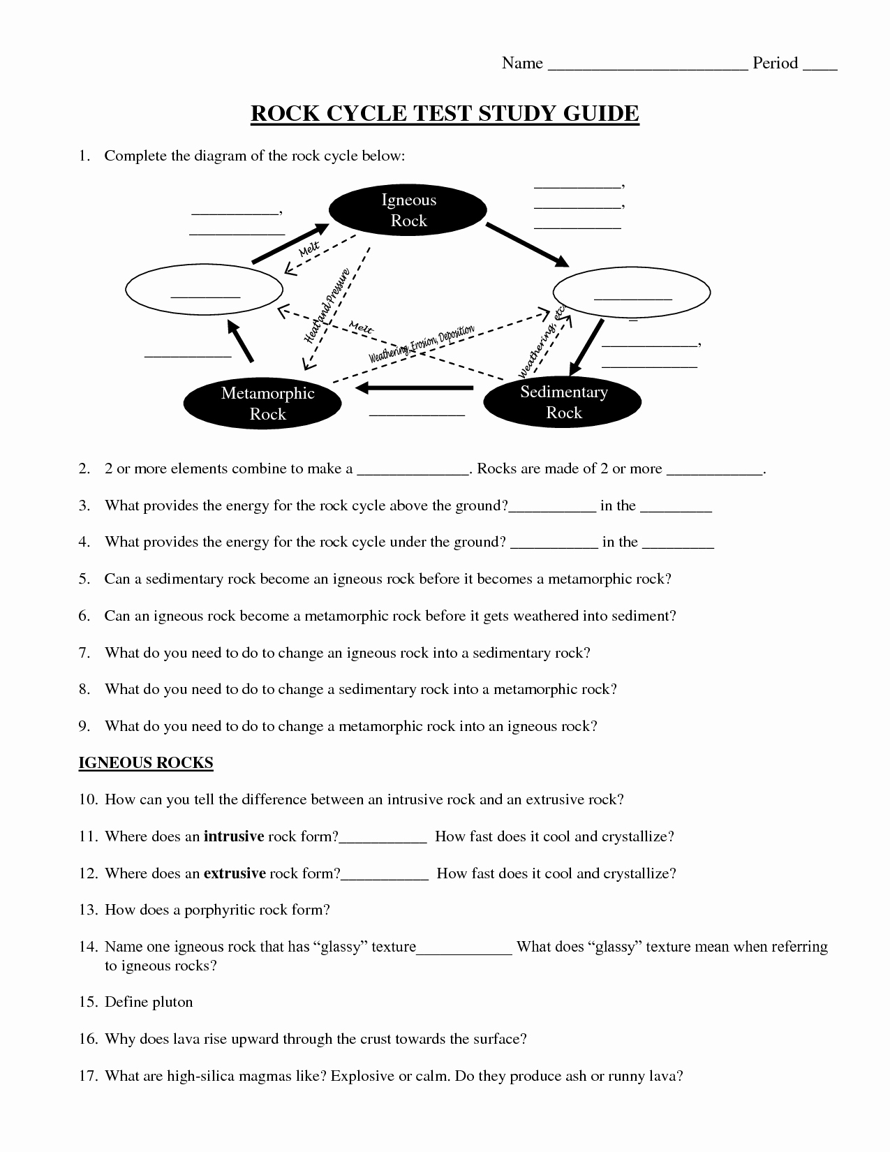 The Rock Cycle Worksheet Luxury Rock Cycle 5th Grade Pinterest