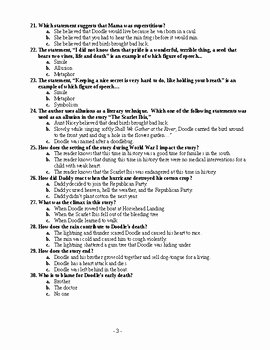 The Scarlet Ibis Worksheet Awesome the Scarlet Ibis Multiple Choice Test by Teacher Goo S