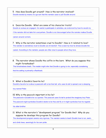 The Scarlet Ibis Worksheet Fresh the Scarlet Ibis Lesson Worksheets and Key