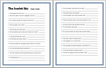 The Scarlet Ibis Worksheet Luxury &quot;the Scarlet Ibis&quot; Study Guide by the Lit Guy
