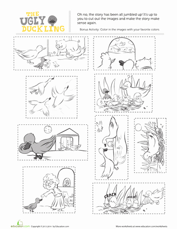 The Story Of Stuff Worksheet New the Ugly Duckling Story Teachers Stuff