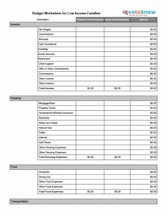 The Student Budget Worksheet Answers Fresh Bud Ing Worksheets for Low In E Families