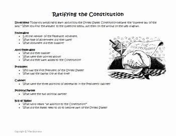 The Us Constitution Worksheet Fresh Constitution Creation and Ratification Web Worksheet