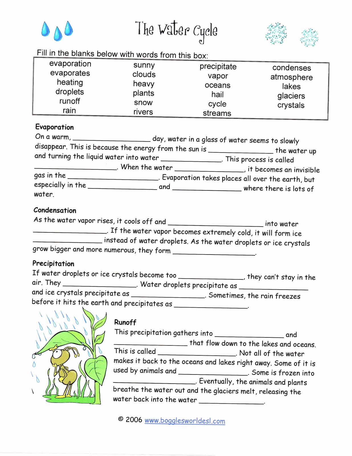 The Water Cycle Worksheet Answers Awesome Dr Gayden S Sixth Grade Science Class October 2010