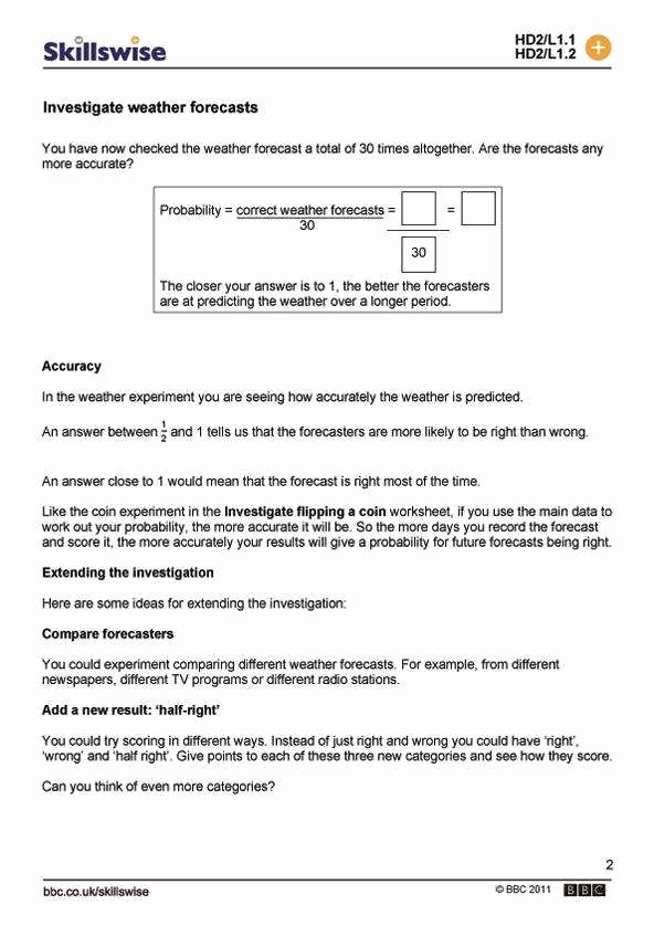 Theoretical and Experimental Probability Worksheet Luxury Experimental Probability Worksheet