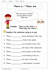 There is there are Worksheet Fresh This and that Worksheet – English Treasure Trove