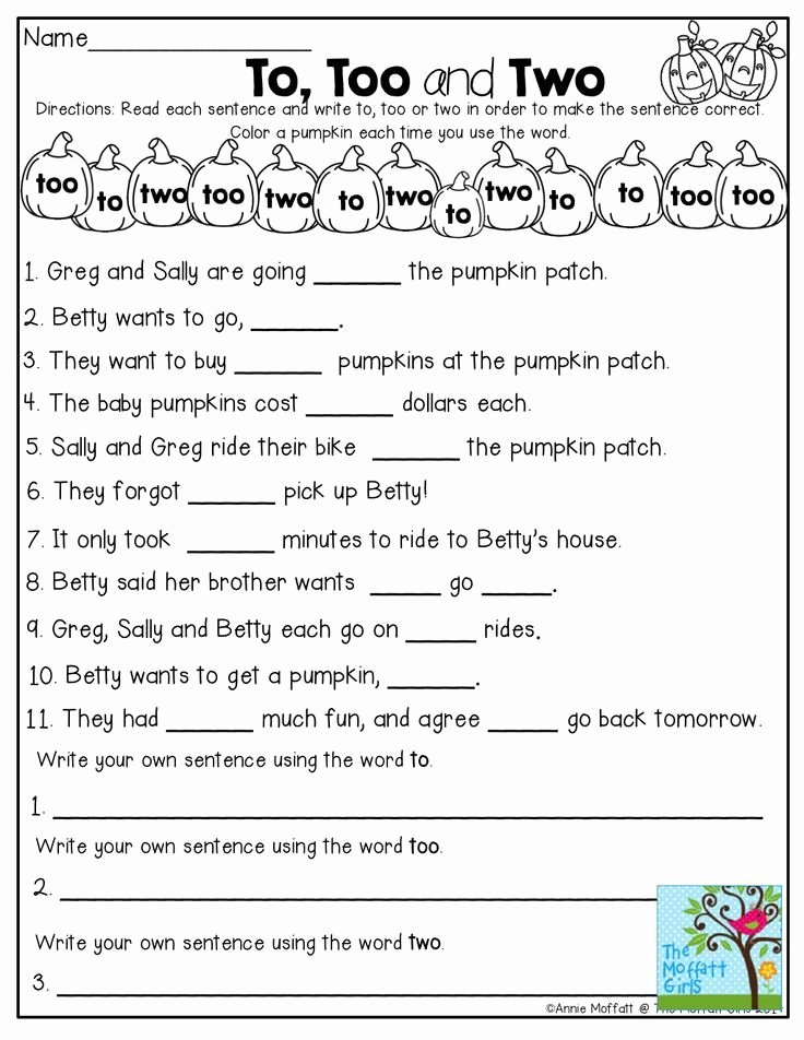 To too Two Worksheet Unique to too Two Worksheet tons Of Great Printables to Teach