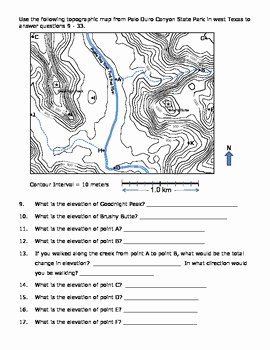 Topographic Map Reading Worksheet Answers Awesome topographic Map Worksheet by Aprotonicpointofview