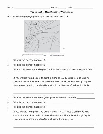 Topographic Map Reading Worksheet Answers Best Of Guiding Questions Worksheet – Weather Patterns Reading