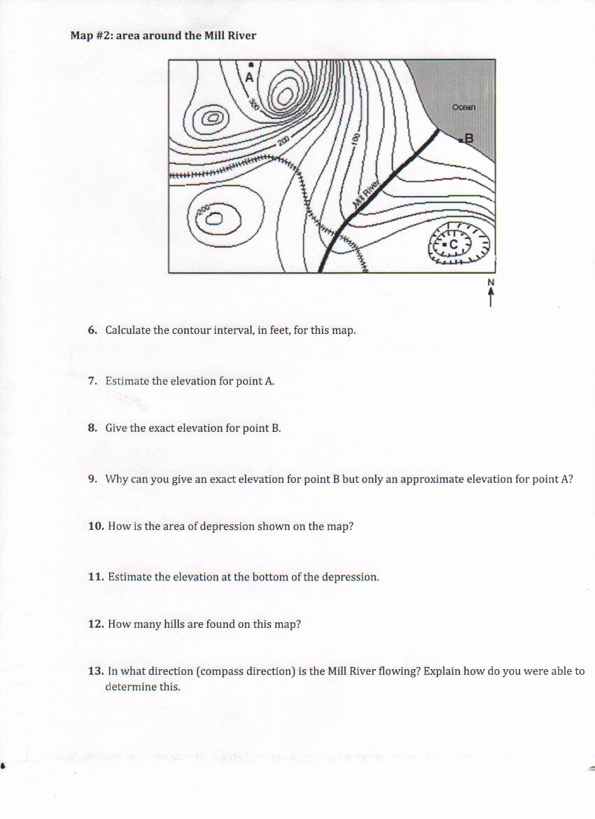 Topographic Map Reading Worksheet Answers Inspirational Worksheet topographic Map Worksheet Answers Grass Fedjp