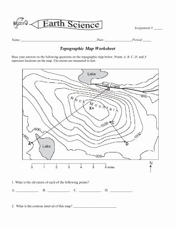 Topographic Map Reading Worksheet Answers Luxury topographic Maps topographic Map Academic Puter