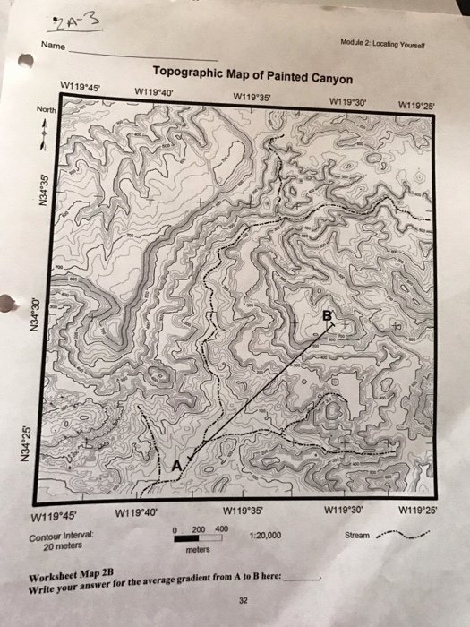 Topographic Map Worksheet Answer Key Awesome solved Look at Worksheet Map 2c topographic Map to the R
